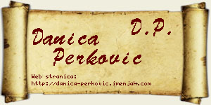 Danica Perković vizit kartica